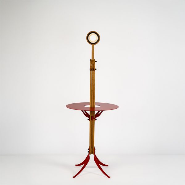 THE ORE LUNAR - leeslamp met rood tafelblad en voet - Afbeelding 4