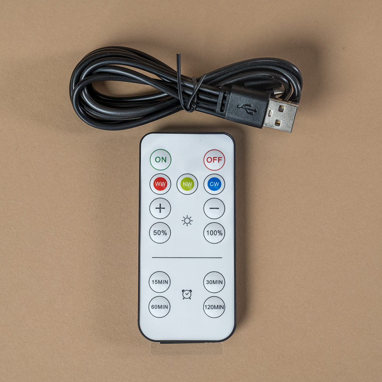 remote control en oplaadkabelset